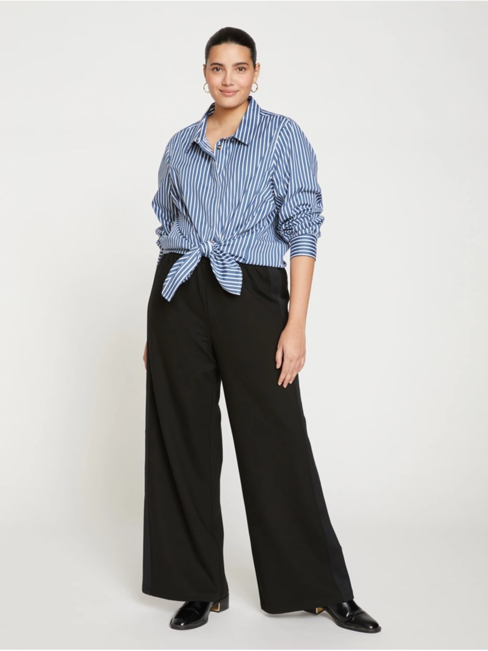 Universal Standard Stephanie Wide-Leg Black Pants